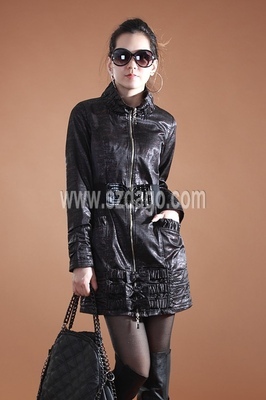 外貿(mào)原單時尚風衣 貴族休閑拉鏈款，寬松百搭新風尚